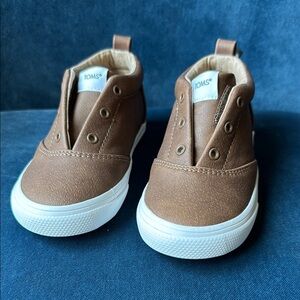 Toms Brown Canvas Sneakers with Elastic Panels